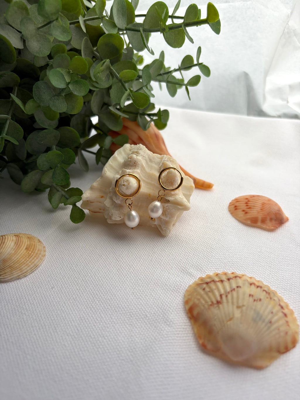 Pearl earrings