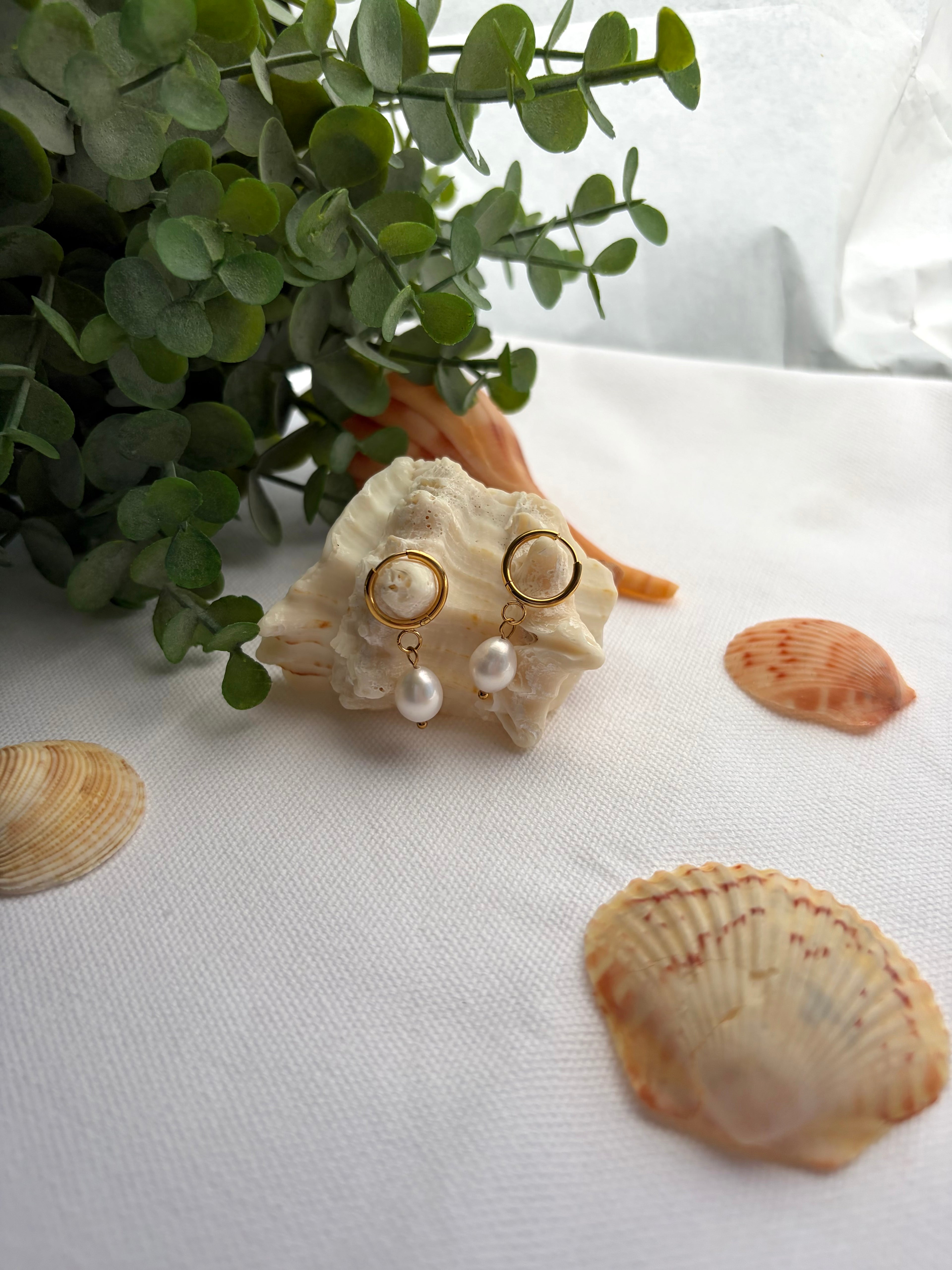 Pearl earrings