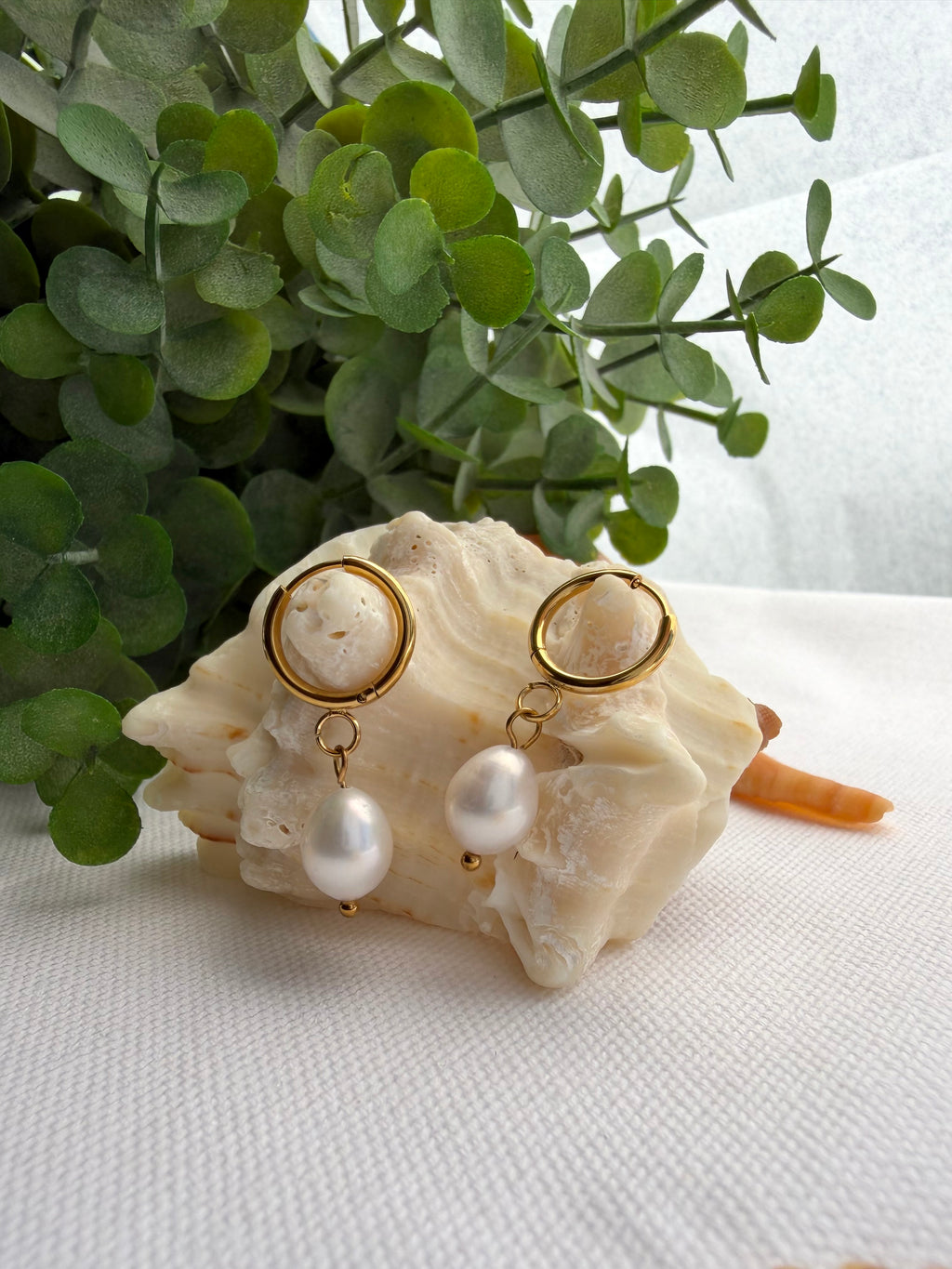 Pearl earrings