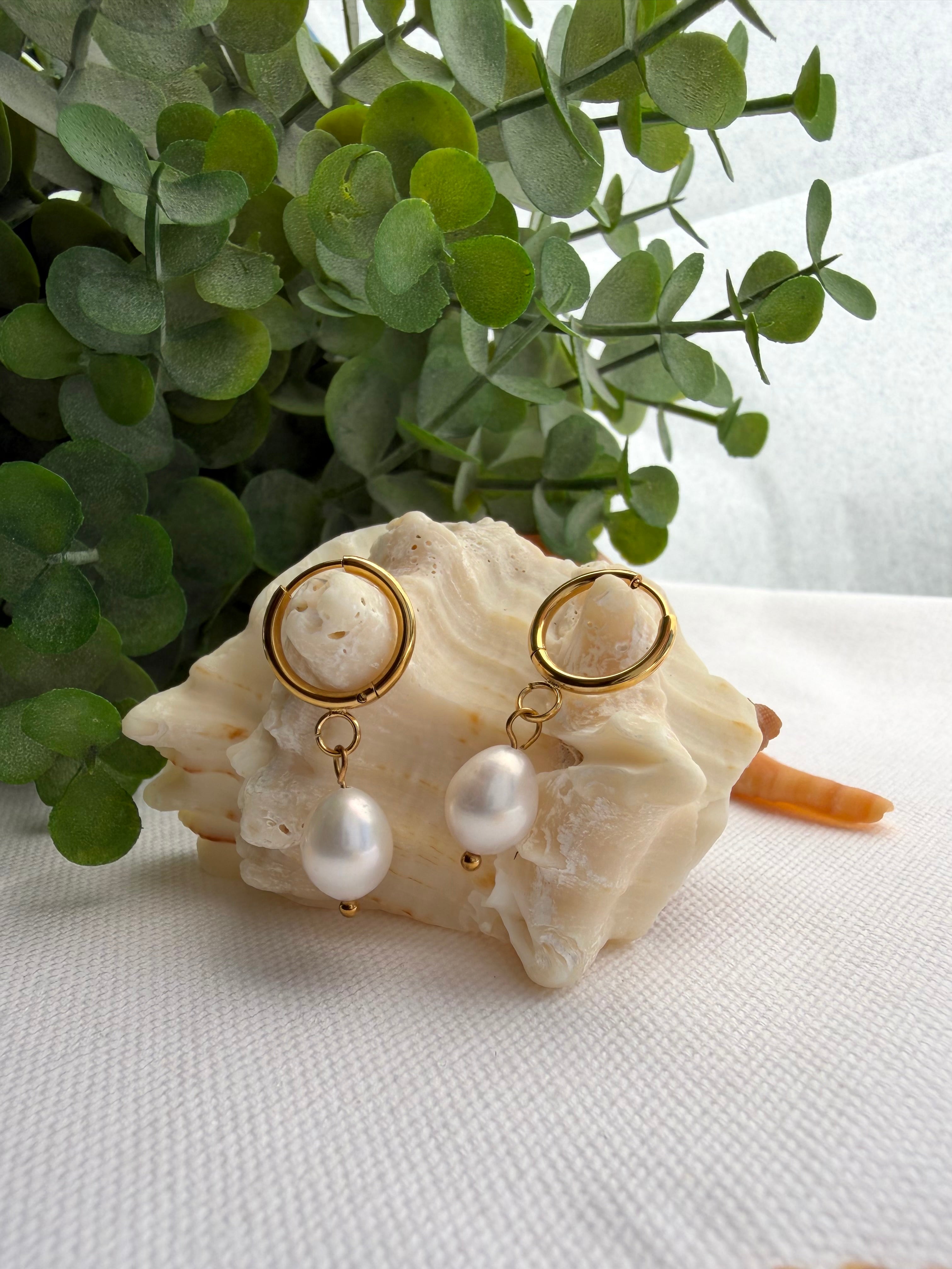 Pearl earrings