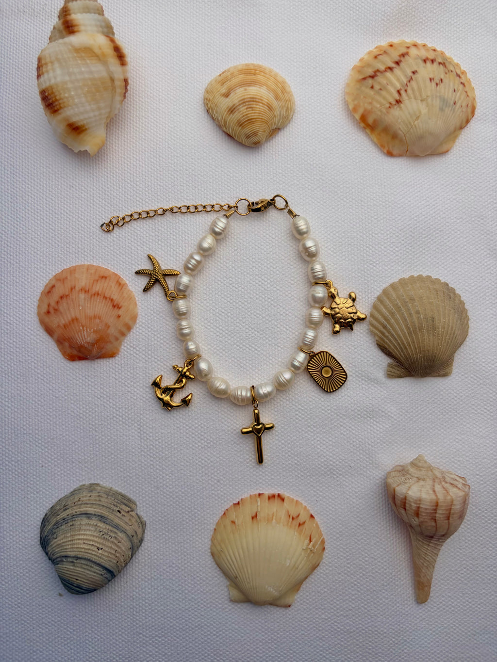 Pearl Charm Bracelet