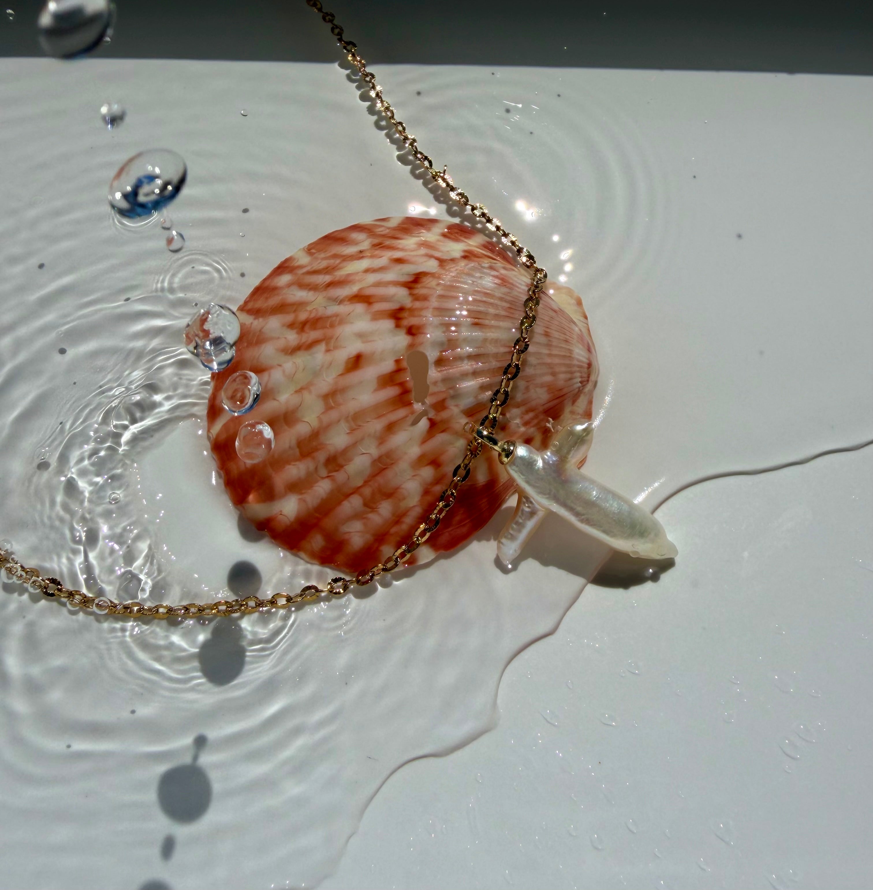 Pearl Cross Necklace