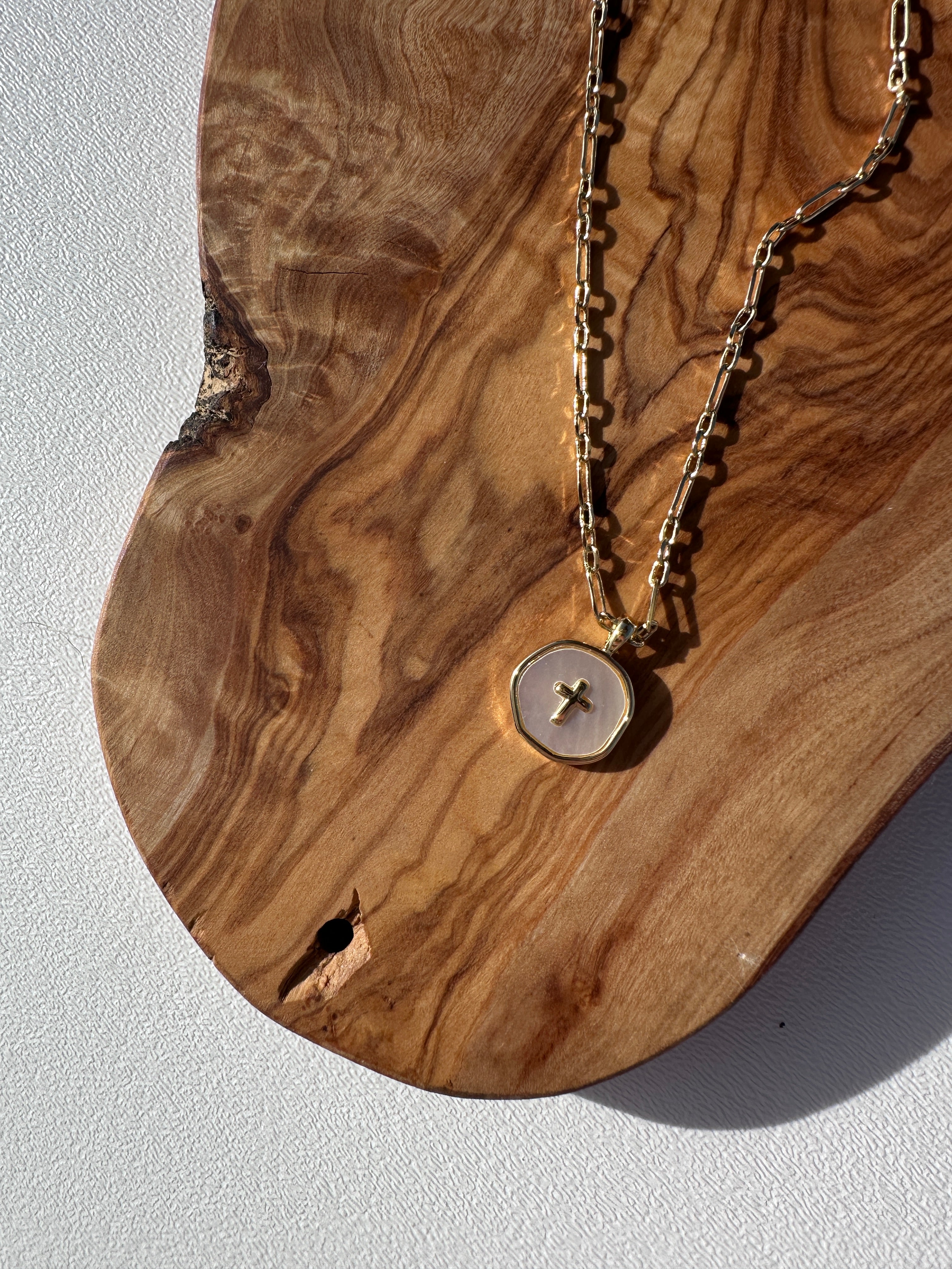 Pearl Cross Necklace