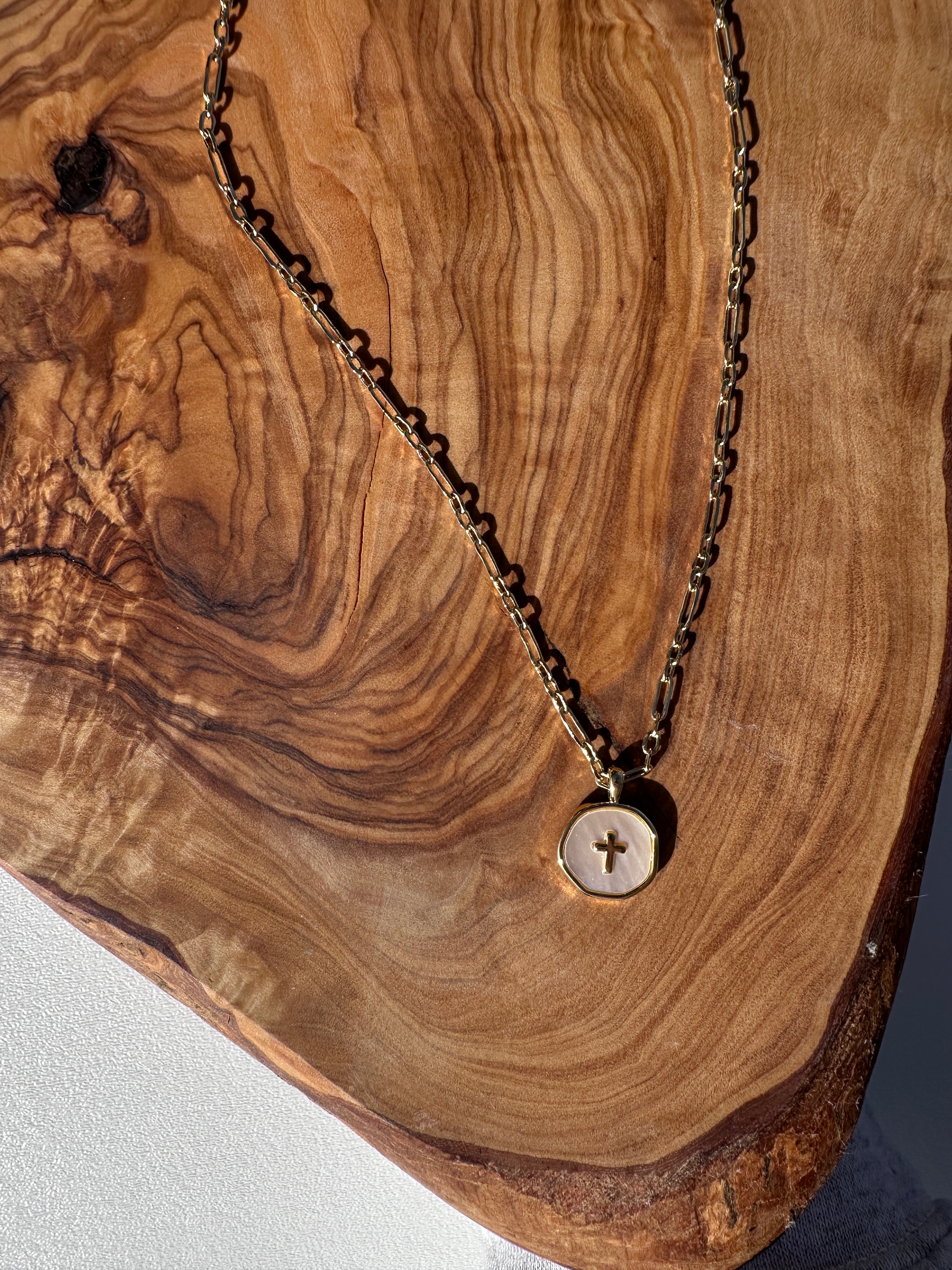 Pearl Cross Necklace