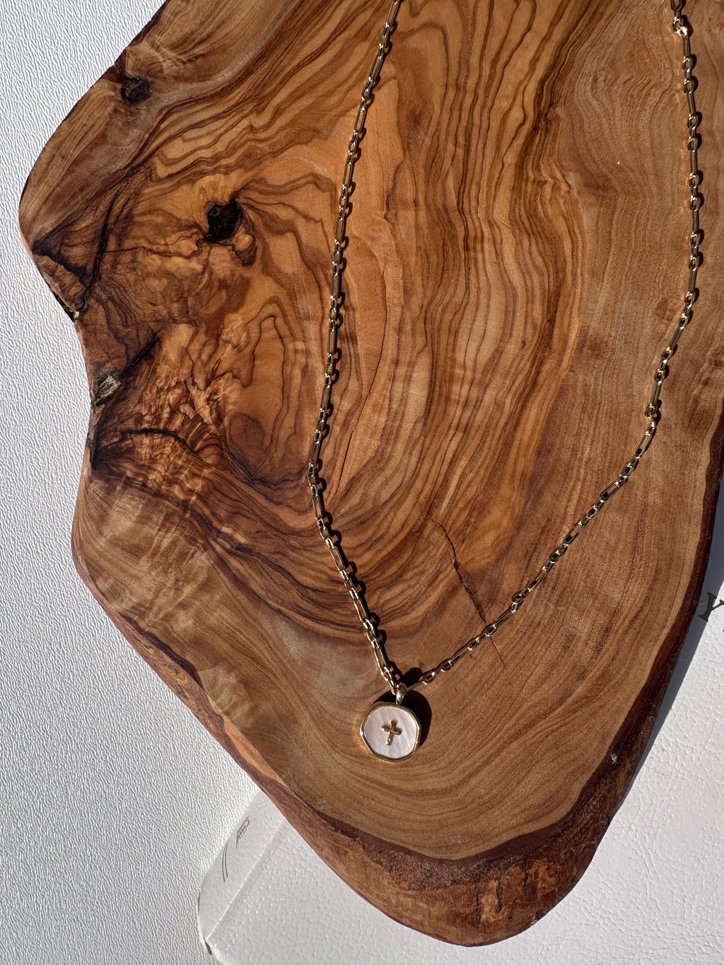 Pearl Cross Necklace