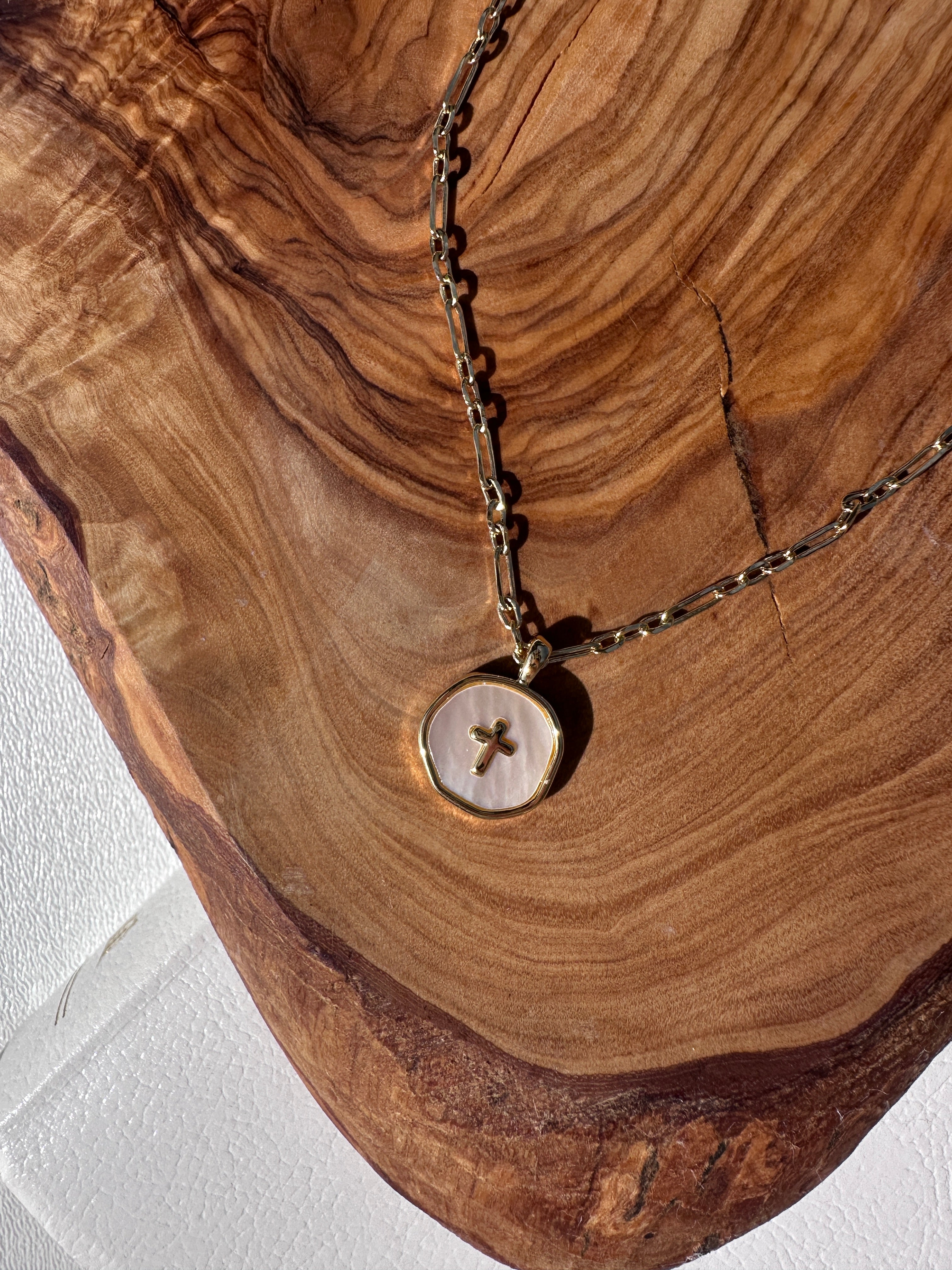 Pearl Cross Necklace