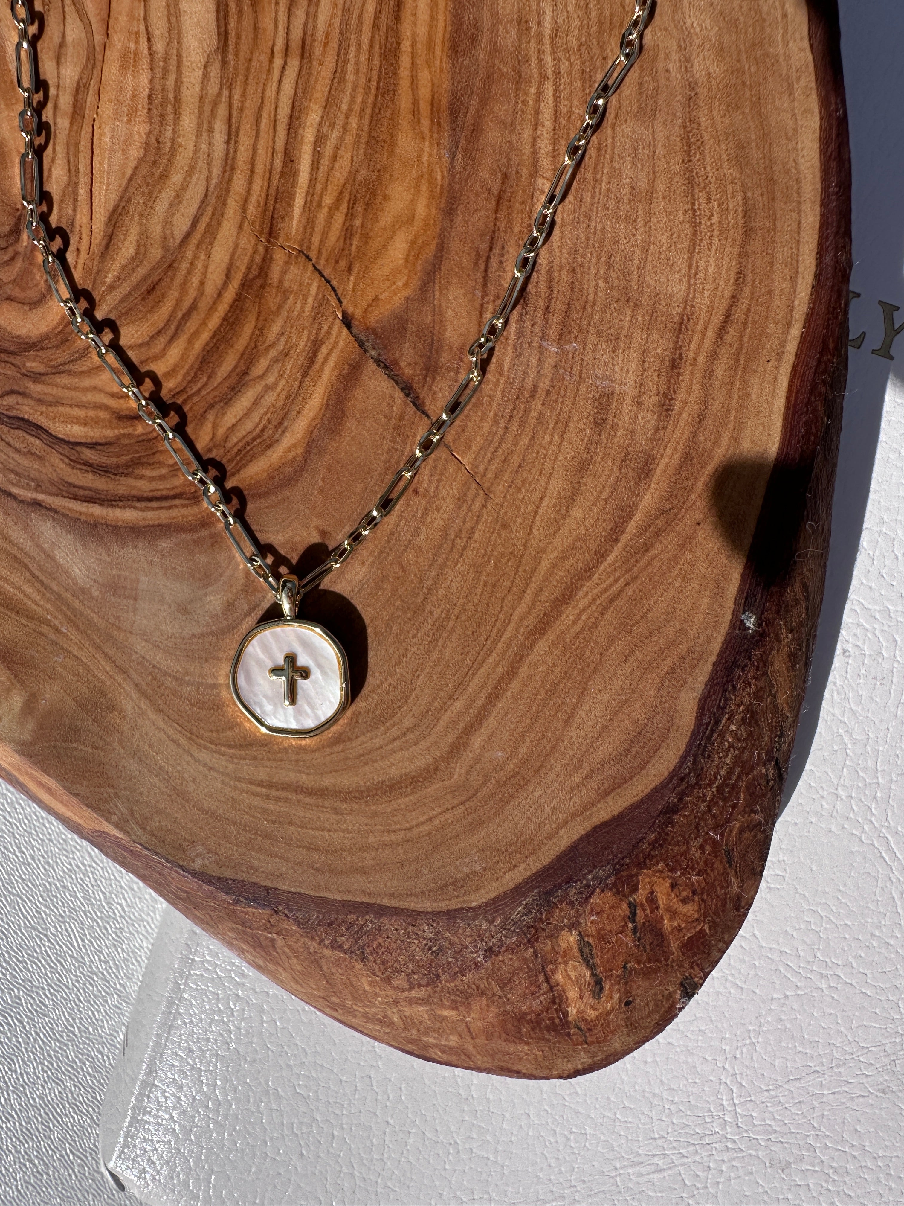 Pearl Cross Necklace